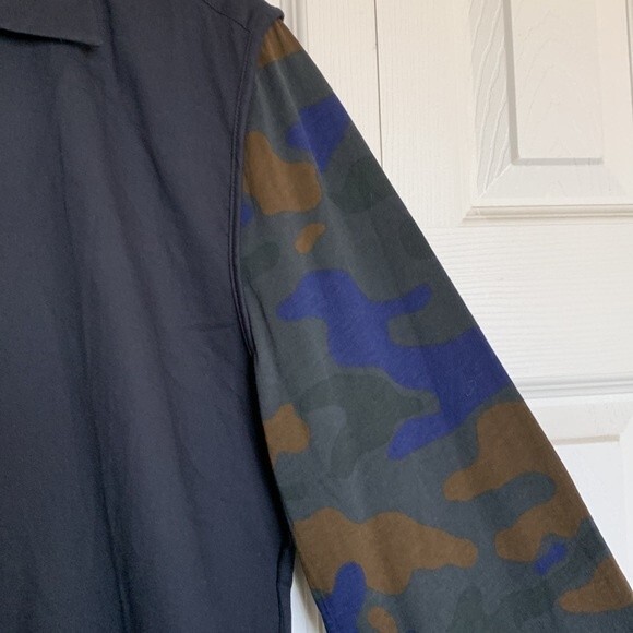 NWT 3.1 Phillip Lin Target Button Down Shirt Camo Sleeves Sz M - Picture 4 of 9